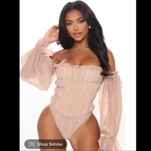 Fashion nova off the shoulder bodysuit